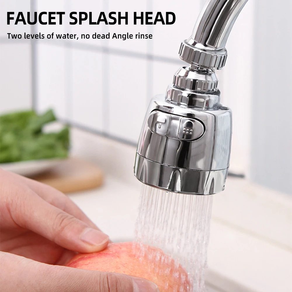 2 Modes Rotatable Water Saving Kitchen Faucet Extender High Pressure Splash-Proof Nozzle Tap Adapter Sink Filter Sprayer 2 modes rotatable water saving kitchen faucet extender high pressure splash proof nozzle tap adapter sink filter sprayer