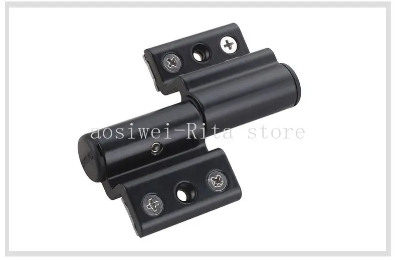 บานพับหน้าต่างอลูมิเนียมสะพานหัก 1 ชิ้น ภายในและภายนอก บานพับประตูและหน้าต่างแบบเปิดแบน บานพับฮาร์ดแวร์เฟอร์นิเจอร์ 1