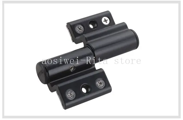 บานพับหน้าต่างอลูมิเนียมสะพานหัก 1 ชิ้น ภายในและภายนอก บานพับประตูและหน้าต่างแบบเปิดแบน บานพับฮาร์ดแวร์เฟอร์นิเจอร์ 1