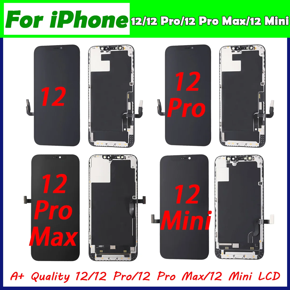 Incell Lcd Per Iphone 12 12 Pro 12 Pro Max 12 Mini Display Lcd Touch Screen Digitize Assembly