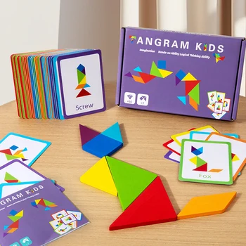 3D Wooden Tangram Board 1