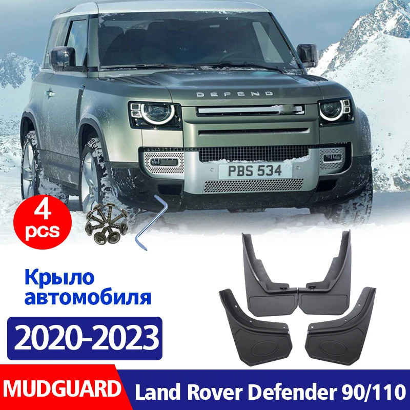 

2020-2023 FOR Land Rover Defender 90 110 L663 Mudguard Fender Mud Flap Guards Splash Car Accessories Mudguards Front Rear 4pcs
