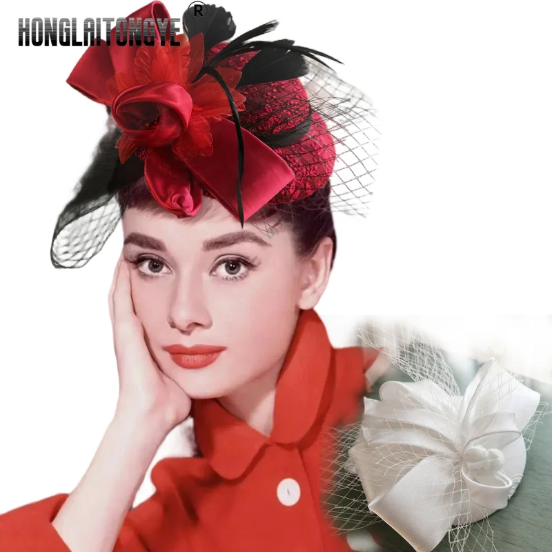 Hair Fascinators Women Ascinator Hats Hat Caps Headband 2023