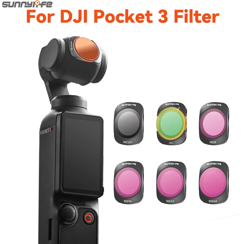 

Filters For DJI Osmo Pocket 3 CPL UV ND 8 16 32 Filters Set For DJI Osmo Pocket 3 Handheld Gimbal Camera Accessories