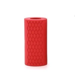 Barbell Dumbbell Booster Grip - Enhanced Fitness Accessory for Improved Safety and Grip (Red)