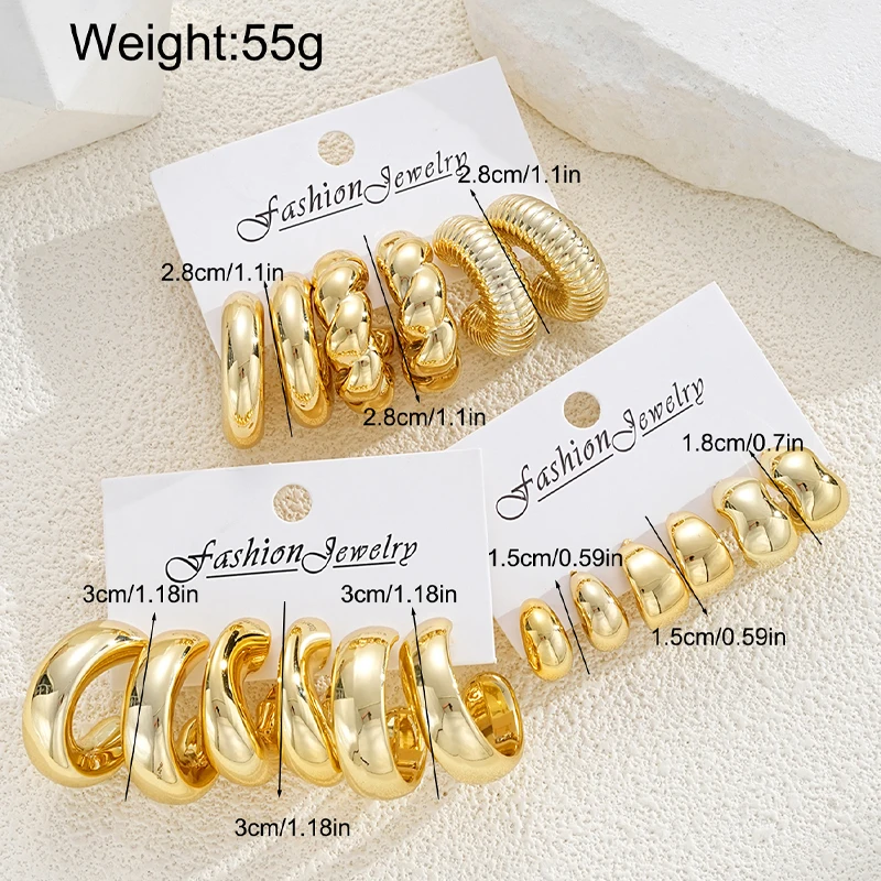 Elise Vintage Elegant Earrings Set 6