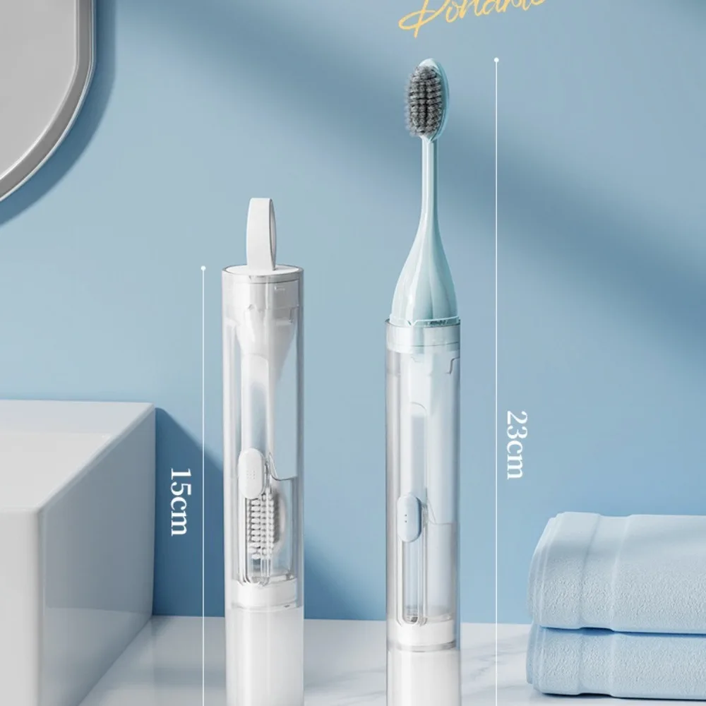 새로운 휴대용 접이식 칫솔 부드러운 건강 칫솔 세트 창의적인 청결 도구 여행용