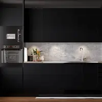 Matte Black Self-Adhesive and Removable Vinyl Wallpaper Waterproof  Contact Paper for Cabinets Countertops Wall Covering 2