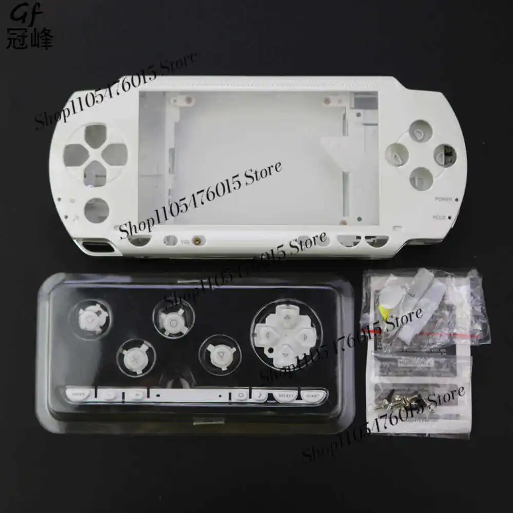 PSP1000 콘솔용 버튼이 포함된 완전한 호스트 쉘 세트, 전체 교체용 하우징 부품