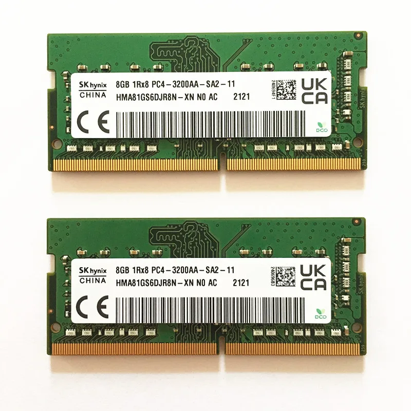 Barrettes Mémoire SK Hynix 16GB (2x8GB) DDR4 3200MHz - PC4-3200AA - UDIMM