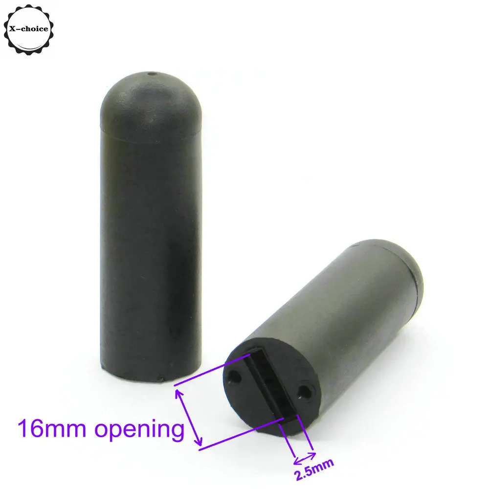 휠체어 휠 잠금 브레이크 핸들 팁, 블랙, 2 개 1 쌍 새로운. 16mm