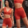 High Waist Yoga Shorts Women Hip Lift Gym Fitness Running Shorts Slim Fit Workout Clothes Quick-drying Breathable Sports Shorts