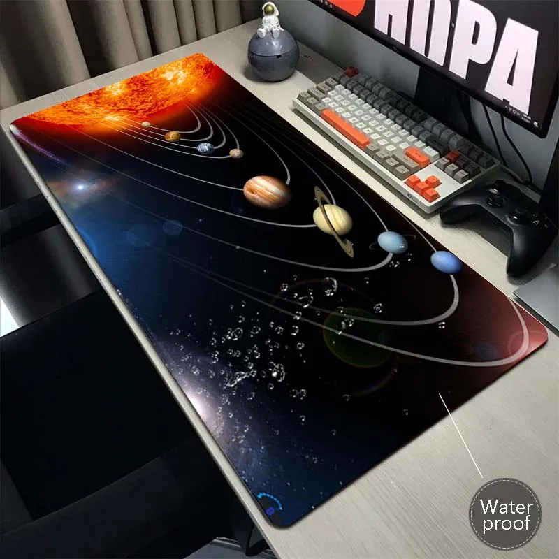 

Oversize Solar System Mausepad Setup Accessories Mouse Pad Office Desk Mat Large Mouse Mat For Computer Waterproof Keyboard Pads