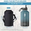 Portable Sports Water Bottle Holder Carrier Bag 64oz 128oz with Shoulder Strap Pouch Thermal Vacuum Mug Sleeve Protective Cover 3