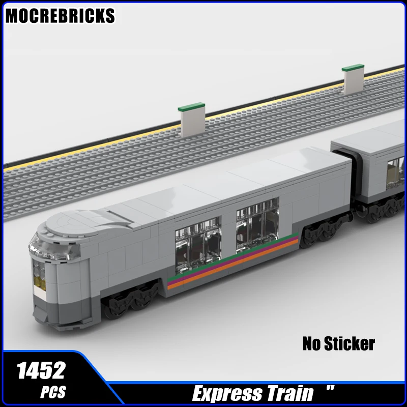 

Long Track Railway Carriage Sets Multi-Usage Express Trains MOC Building Blocks Assembly Model Puzzle Kids DIY Bricks Toys Gifts