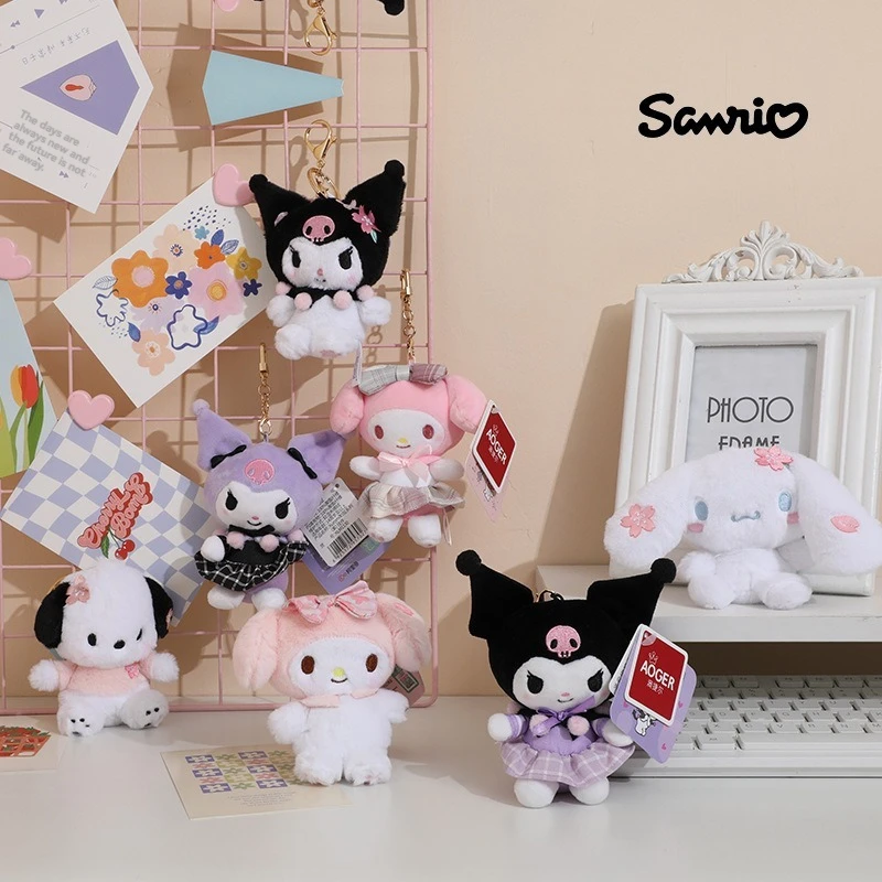 

Милая плюшевая кукла, кулон Kuromi Melody, модная мультяшная плюшевая подвеска-брелок, сумка, подарки для детей
