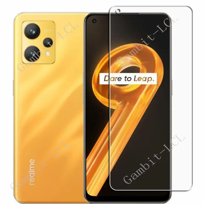 2PCS HD 원래 보호 강화 유리 Realme 9 4G 6.4 Realme9 RMX3521 화면 보호 보호기 커버 필름