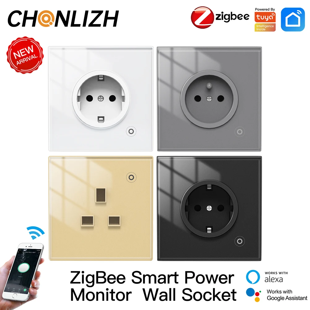 Zigbee Wireless Wall Socket Zigbee Smart Wall Socket Zigbee Power
