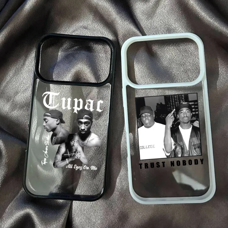 Tupac Inspired Shockproof Clear Matte Phone Case – Fashionable & Durable Cover