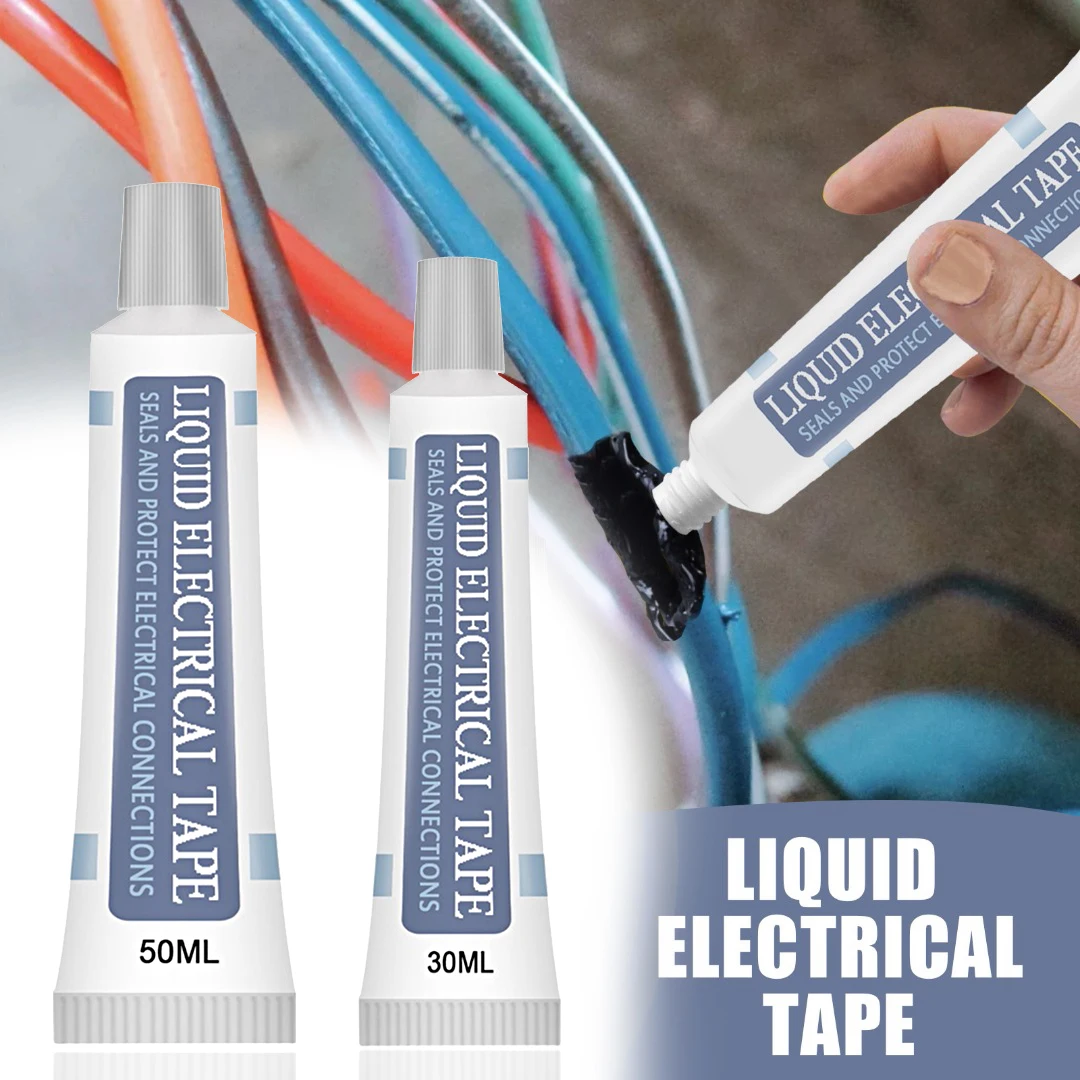 30/50ml Liquid Insulating Tape Electrical Cable Glue Paste For Wiring