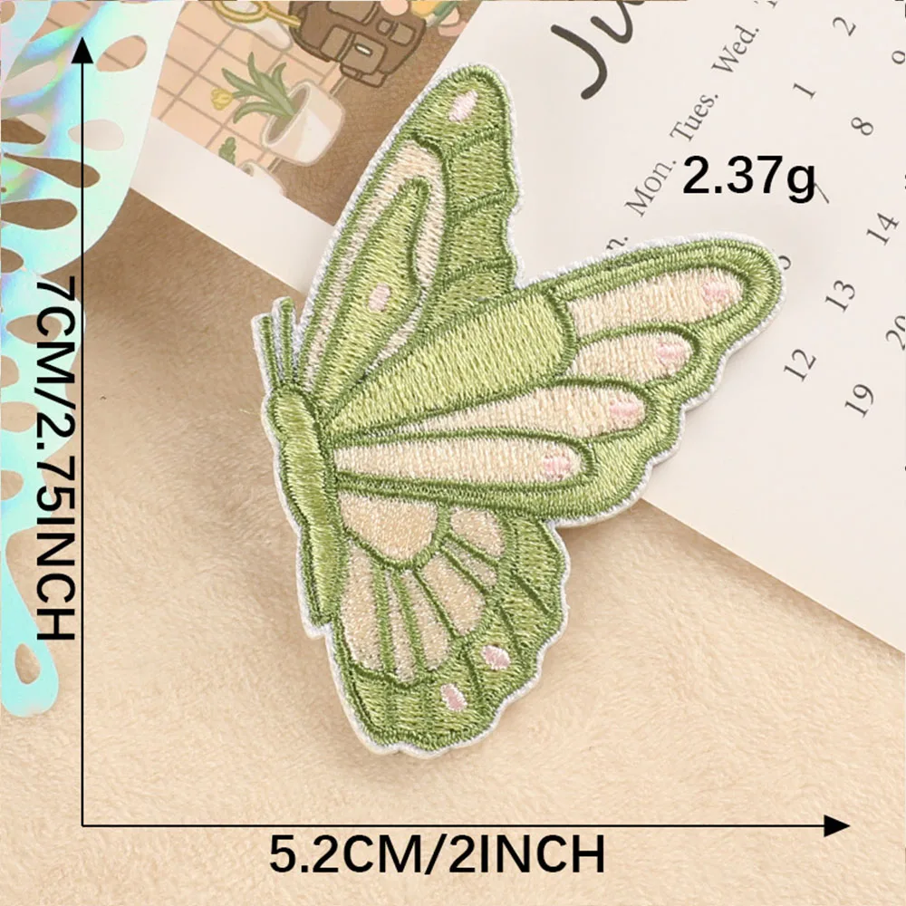 Vibrant Butterfly Self-Adhesive Embroidery Patches for Creative DIY Projects