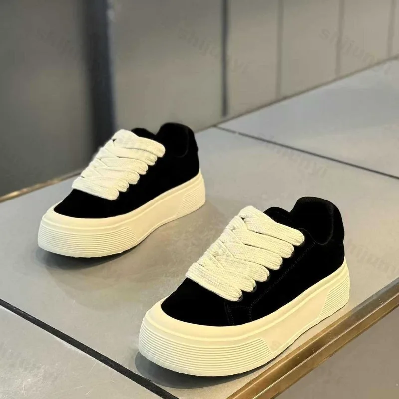 Men Vulcanized Shoes 2025 Autumn Outdoor Fashion Running Shoe Casual Sneaker Thick Sole Anti Slip Sport Shoes Zapatos Hombres - 5