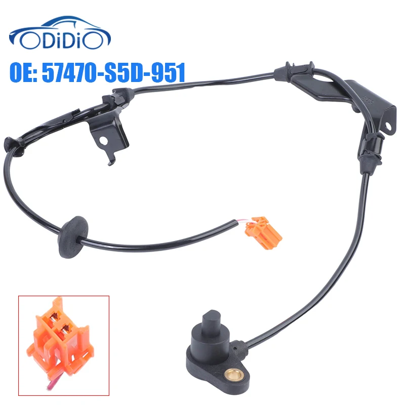 

ODIDIO 57470-S5D-951 57470S5D951 RR Rear Right ABS Wheel Speed Sensor For 2003- 2005 Honda Civic