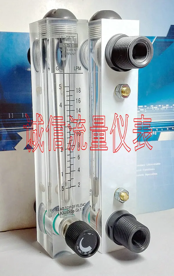 

Регулируемый панельный расходомер жидкости 0,5-5GPM 2-18LPM, расходомер воды