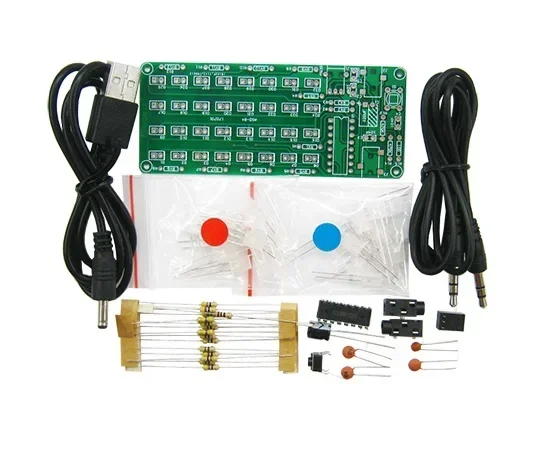 

DIY Kit Level Indicator ASD-84 Audio Spectrum 8x4 Voice Spectrum Lights Red+Blue Colorful Display Module