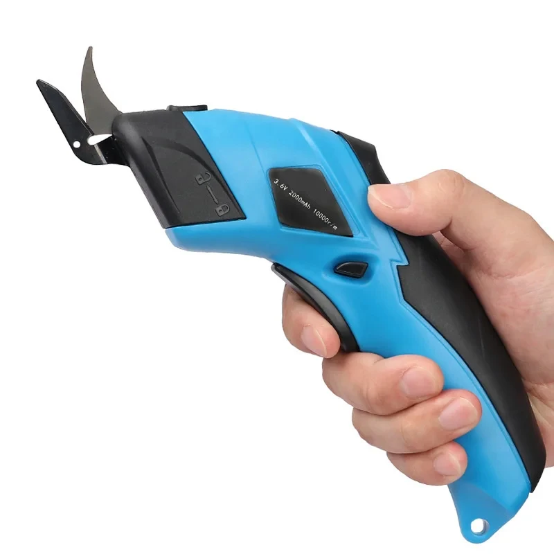 

3.6V Fabric Rechargeable Electric Scissors Wireless Battery Cutter Cloth Carpet PVC Leather Cutting Cordless Sewing Shear