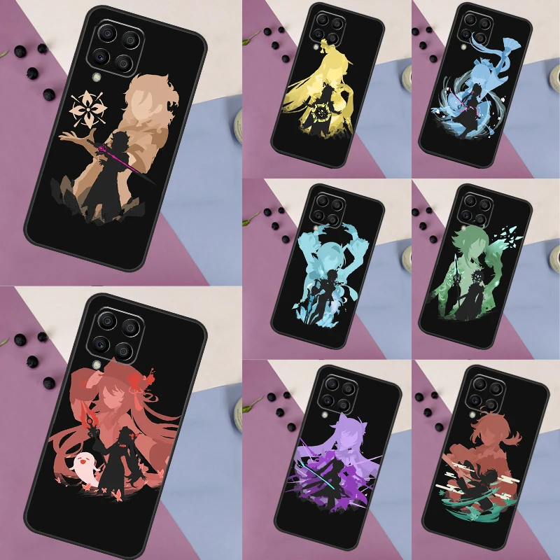 Genshin Impact Game Case Per Samsung Galaxy M52 M32 M12 M53 M33 M13 M23 M21 M31 M51 M20 M14 M34 M54 M30S Coque