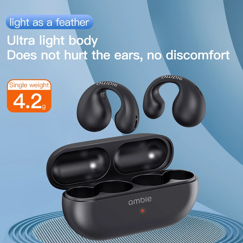 Japón sony ambie Ear Bone Bluetooth Auricular Estilo Pendientes Auriculares  Deportivos Conducción Ósea True Wireless Clip tws Yu Shungxian Mismo