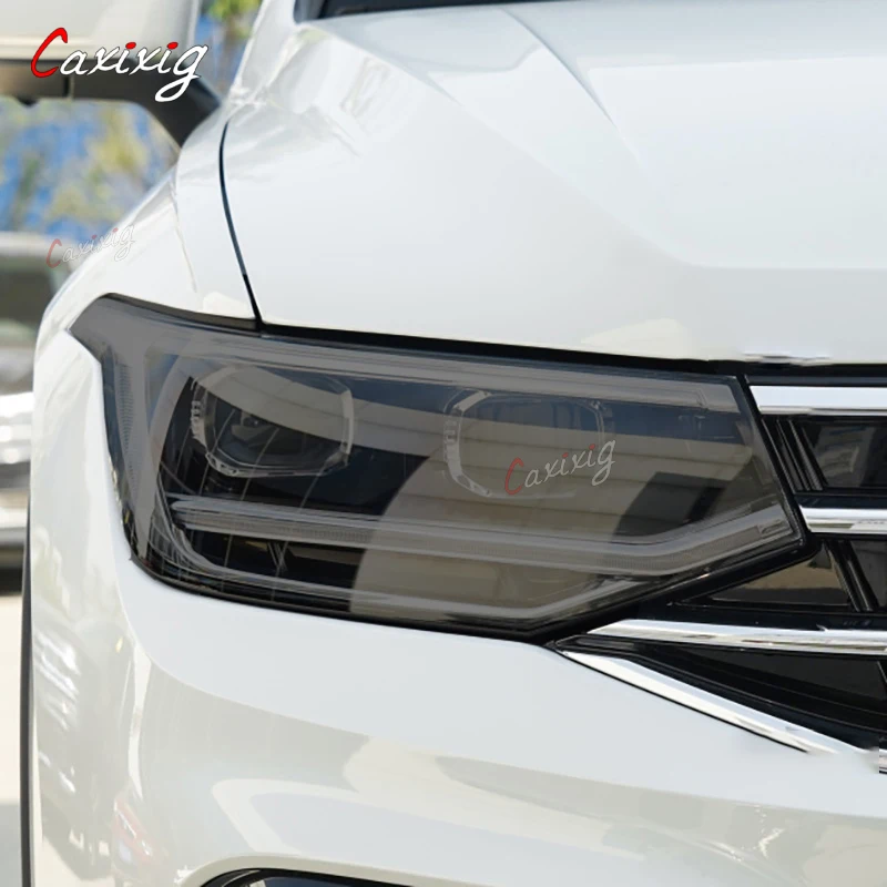 

For Tiguan Facelift 2020 Accessories Car Headlight Protective Film Black Transparent Anti Scratch Auto Repair