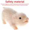 6Inch Lifelike Silicone Pig Doll Mini Reborn Piglet Stretchy Realistic Soft Cute Piggy Full Silicone Body Piggy Toys with Access 3