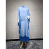 Mode gland Abayas femmes manches chauve-souris Maxi robe caftan dubaï robe de soirée Islam Jalabiya Eid Caftan marocain Kebaya Djellaba