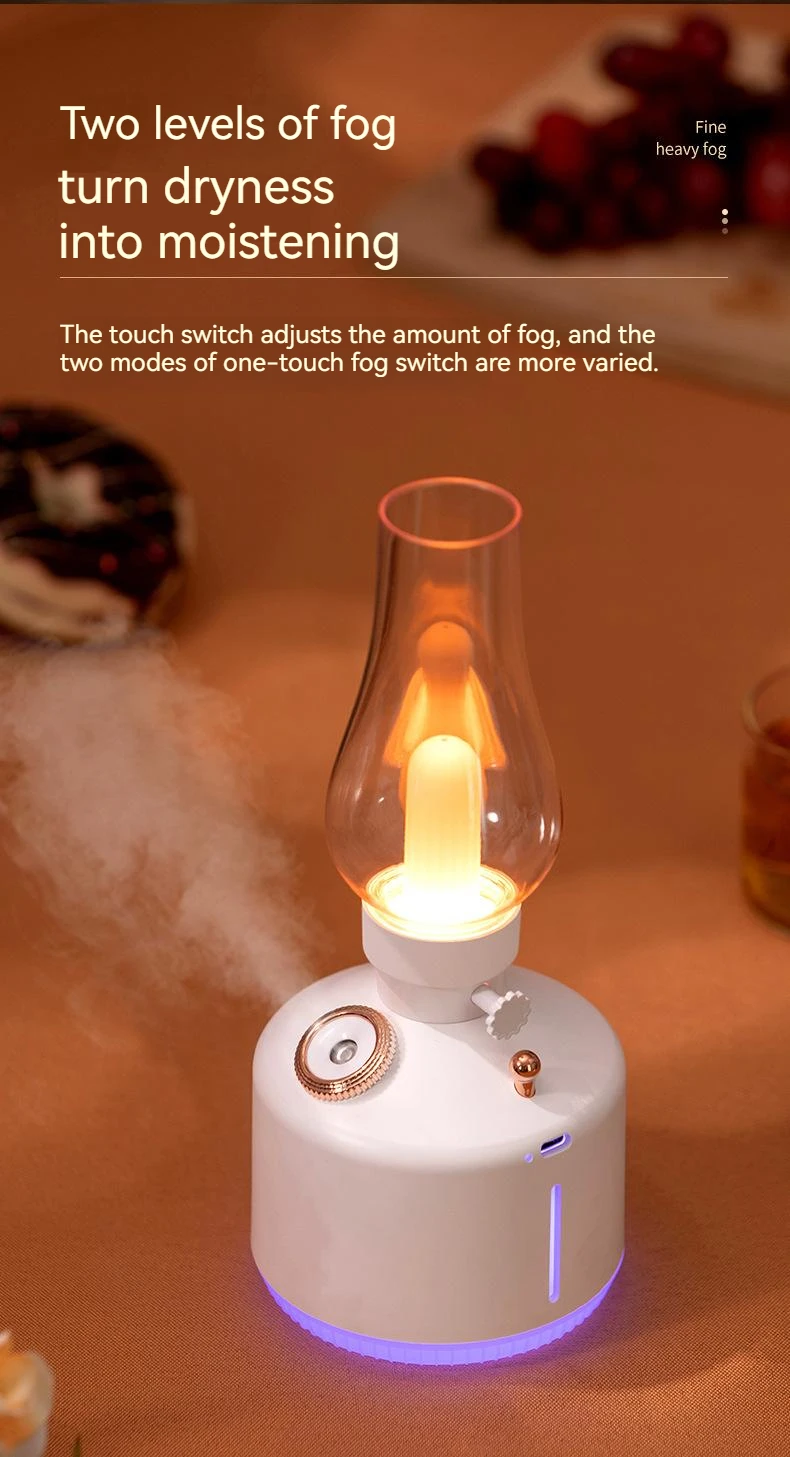 Umidificador Led Atmosfera Sense Bedside Lâmpada Carregamento Sem Fio Água Névoa Difusor