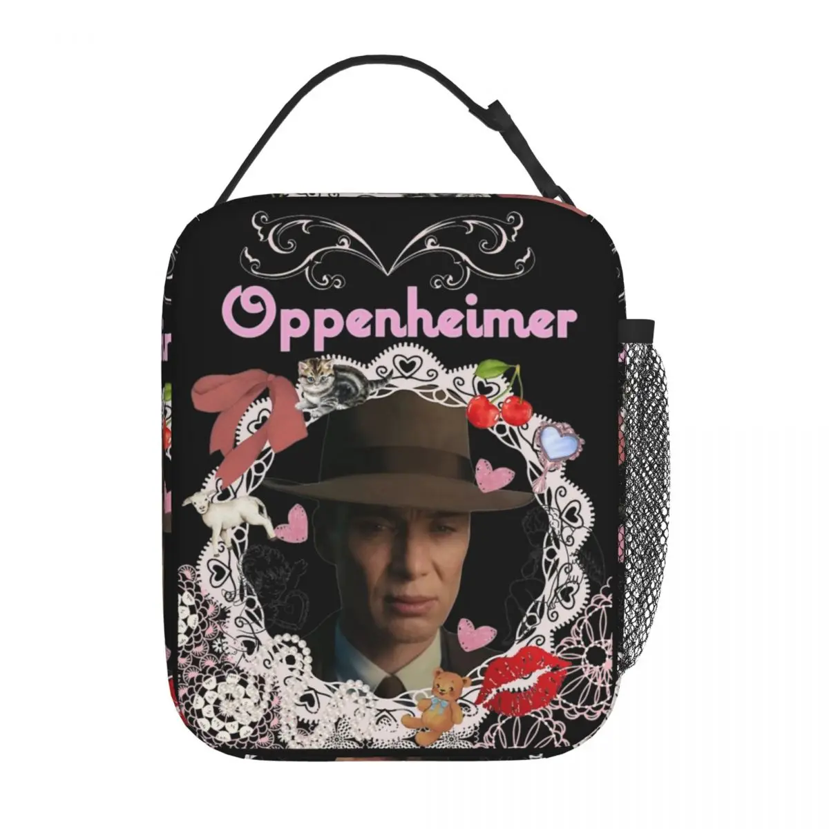 

Coquette Oppenheimer Cillian Murphy Accessories Insulated Lunch Tote Bag For Office Food Storage Bag Cooler Thermal Lunch Boxes