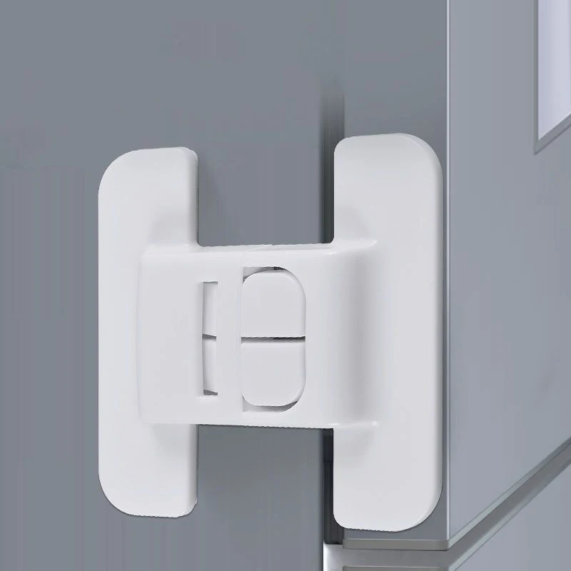 Description Picture 6 of item2pcs Kids Security Protection Refrigerator Lock Home Furniture Cabinet Door Safety Locks Anti-Open Water Dispenser Locker Buckle