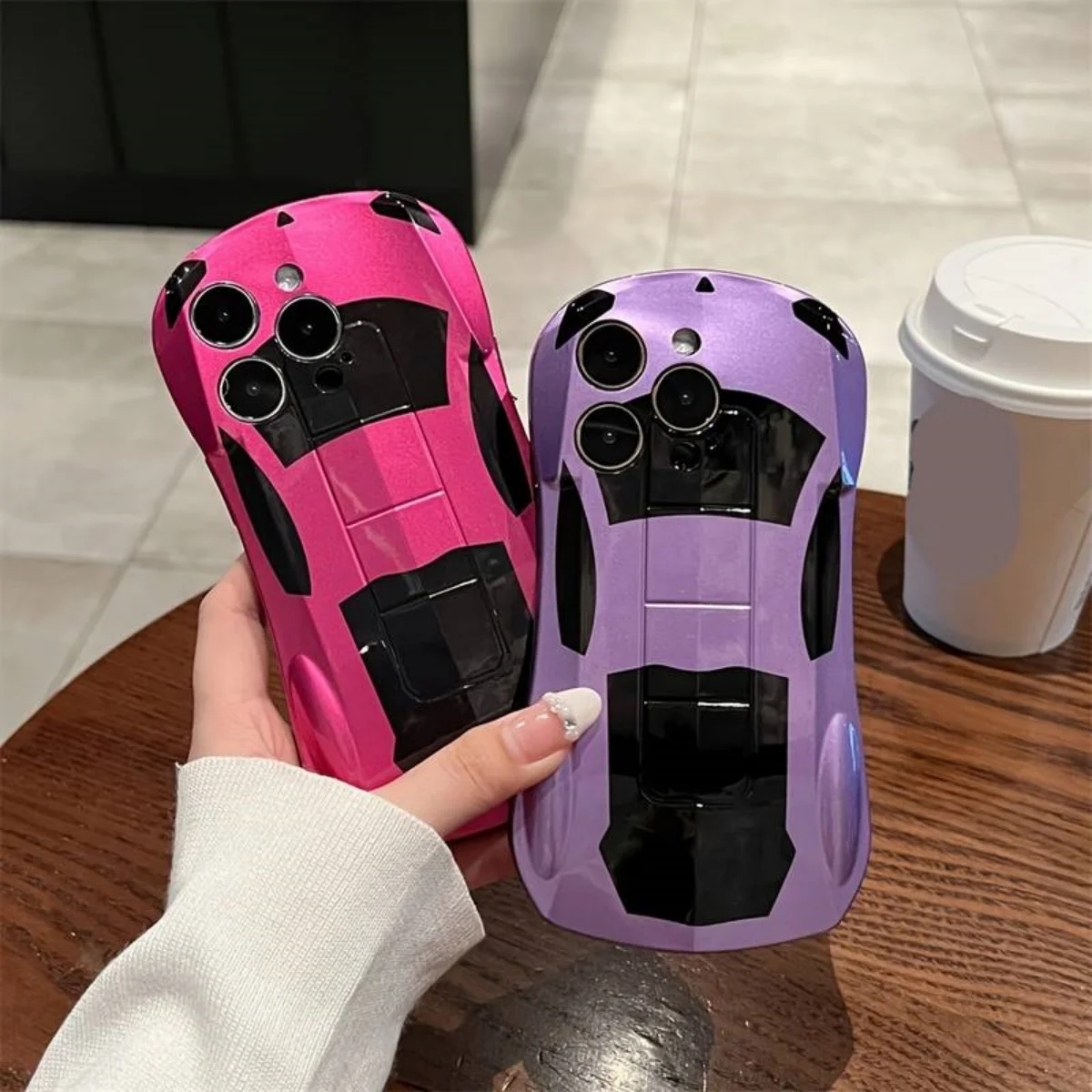 Luxurious 3D Sports Car Silicone Phone Case - Stylish Shockproof Cover & Creative Gift