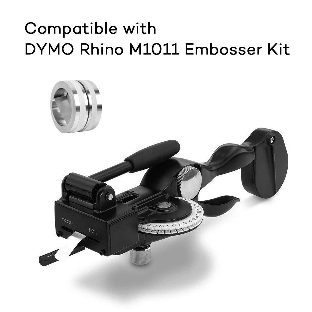 20 롤 비 접착 성 알루미늄 테이프 호환 DYMO 3D 31000 Dymo Rhino M1011 금속 라벨 프린터 용 12mm * 4.8m 엠보싱 테이프