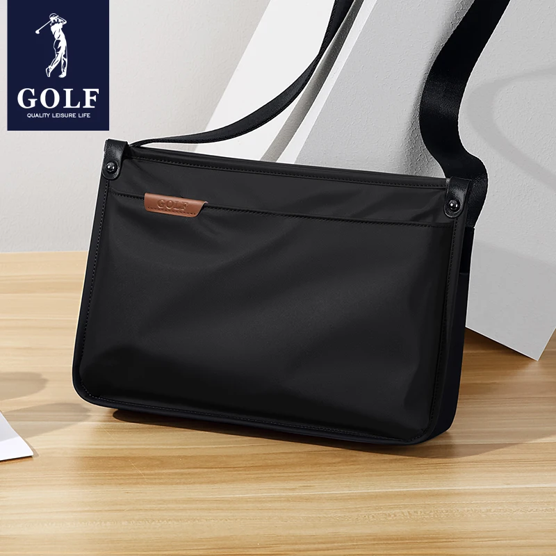 GOLF men's crossbody bag trendy brand casual shoulder bag large capacity canvas mailman commuting sports small backpack canvas bag mens messenger bag