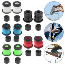 High Quality 1 Set Skateboard PU Rubber Shock Absorber Colorful Shock Pad Set 90a Hard Longboard Top/Bottom Bush Washers
