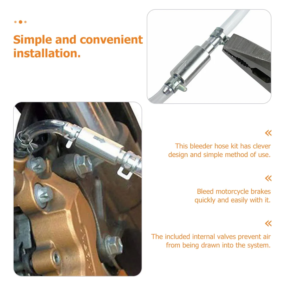 Brake bleeder kit for motorcycle car brakes