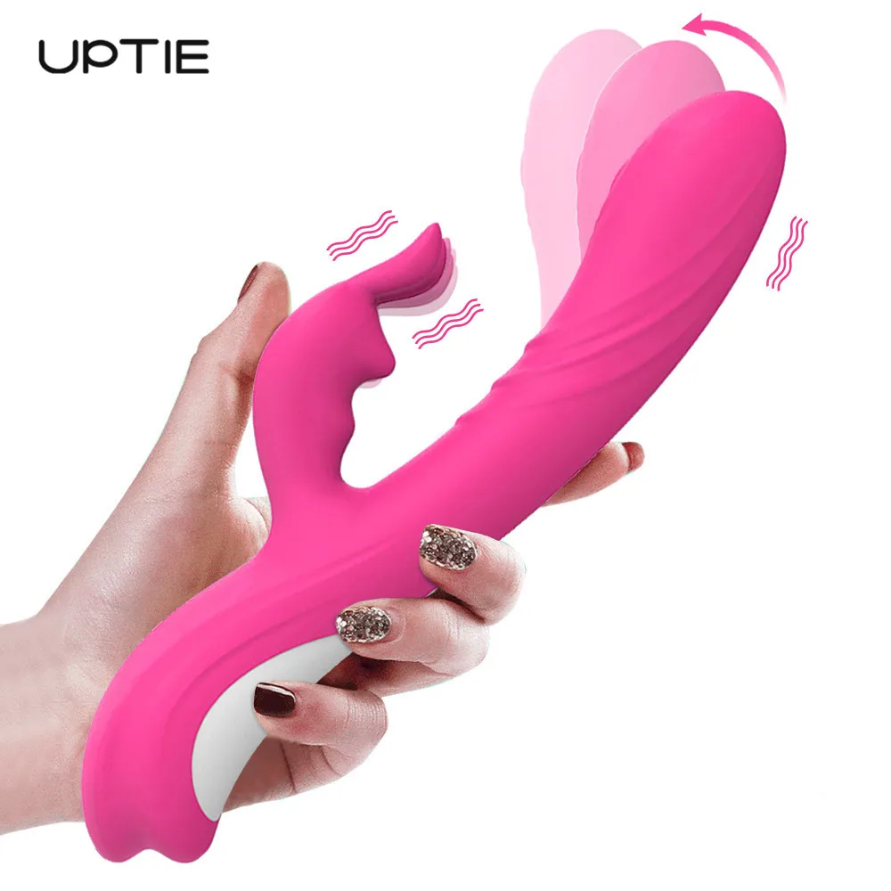 Vibratore a forma di coniglio per punto G, stimolatore del clitoride e dei capezzoli, imita il vibratore da dito, giocattoli sessuali femminili_voghion.com