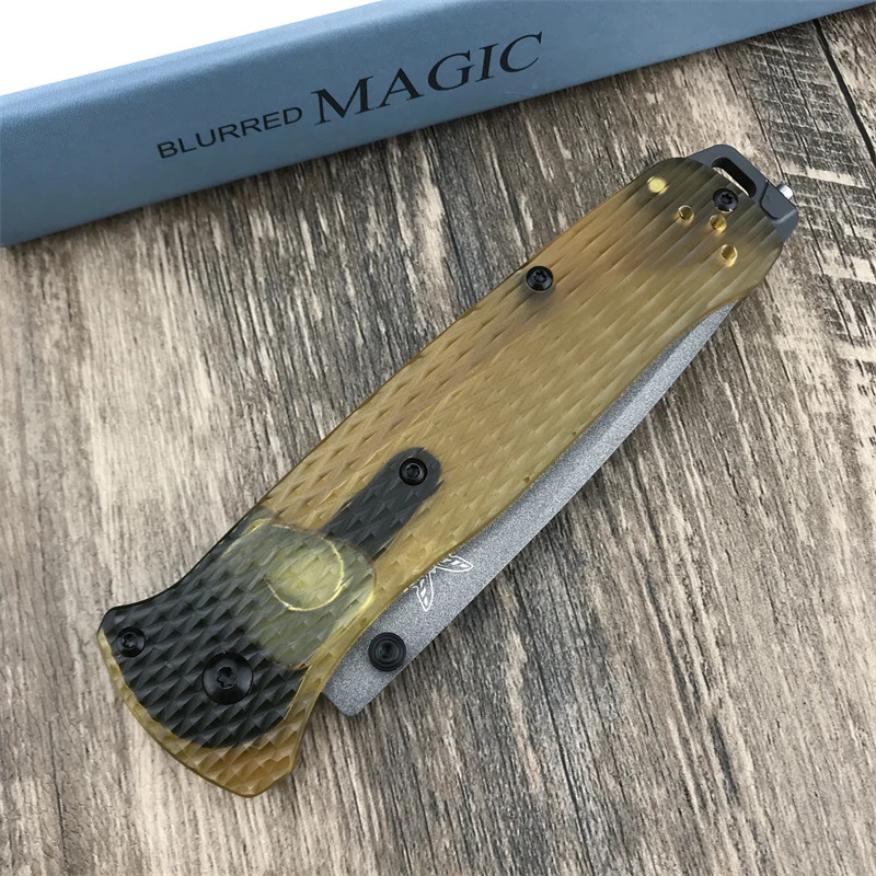 BM 537 PEI folding knife, Outdoor Camping Adventure Survival Fishing Multi-purpose EDC Tool, 8c13Mov blade handling, Men's gift 6