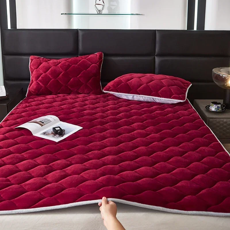 230g Milk Fleece Mattress Bed Pad Autumn Winter mattress protector mattress topper sleep mattress
