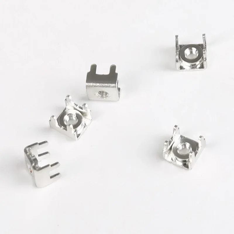Tapping U-shaped Copper Pins Metal Pressure Riveting Fixed Seat PCB-18 M3 Nut Welding Terminal 100pcs