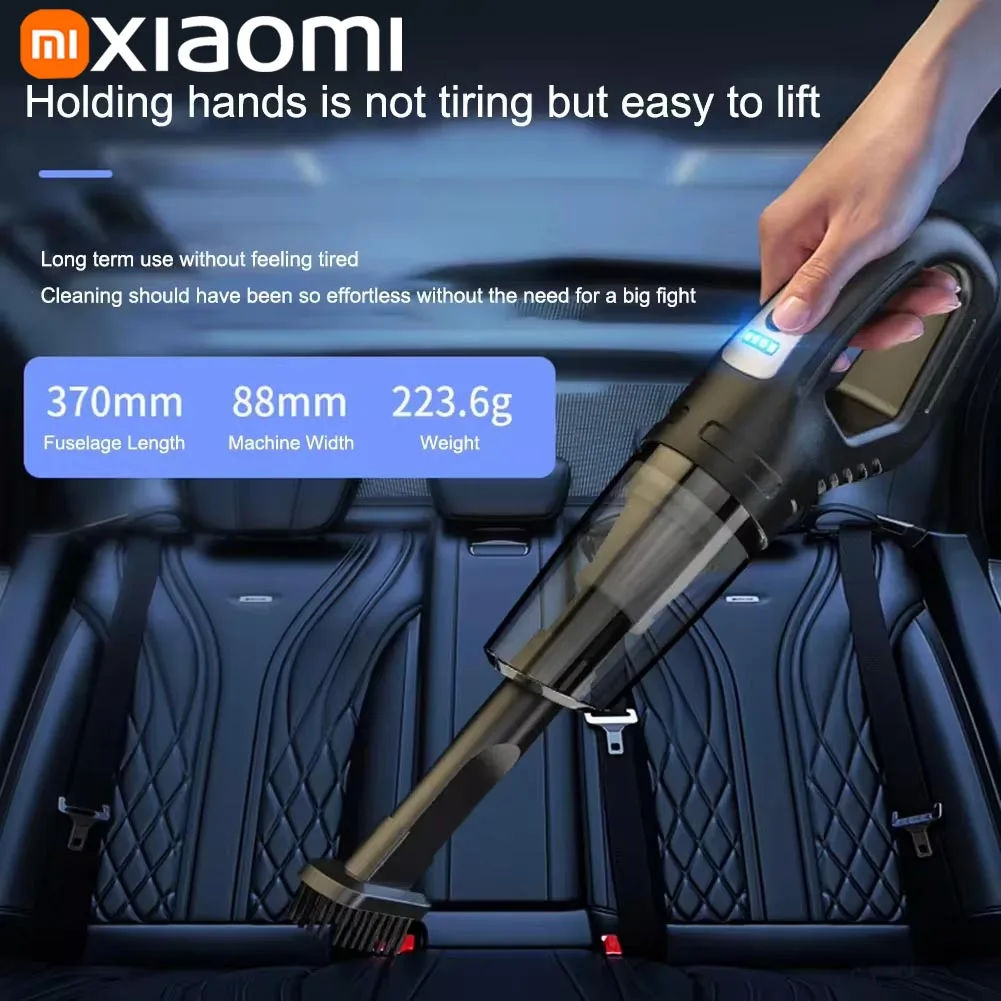 Wireless Vacuum Cleaner Vacuum Cleaner Portable Vacuum Cleaner Handheld Vacuum Cleaner Xiaomi Car Vacuum Cleaner 120W High Power USB Charge Handheld Cordless Strong Suction Car Home 69980000pa