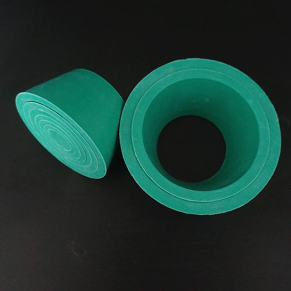 8*1pcs/set rubber green Buchner funnel holder, filter sealing plug filter bottle funnel supporting rubber cushion cover plug