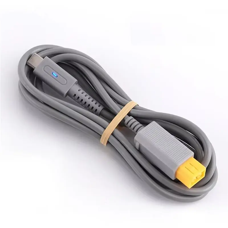 Wii U 콘솔용 USB-C 전원 공급 케이블 1.8M 타입 C 45W PD 충전 케이블 Wii U 게임 콘솔 충전용